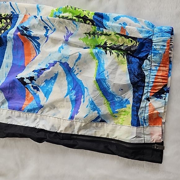 Free People Printed End Zone Pants Blue Motif $148 MSRP - Picture 7 of 12